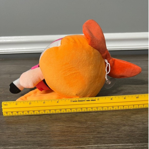 VTG 2000's Cartoon Network The Powerpuff Girls Blossom Stuffed Plush Car Suction - Picture 5 of 5